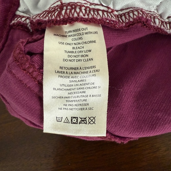 PILCRO JEANS MICRO CORDUROY CROPPED 5 POCKET STYLE COTTON BLD BURGUNDY 30 - Picture 9 of 11